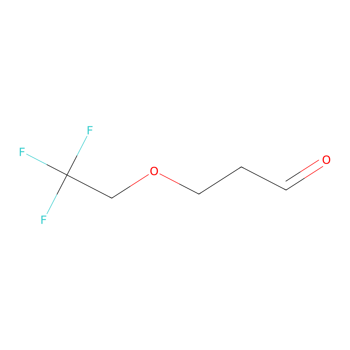 3-(2,2,2-Trifluoroethoxy)propanal molecular structure, CAS 1340464-83-6