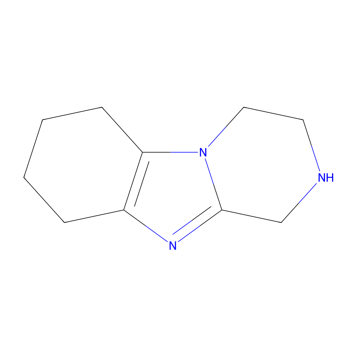 1,8,11-Triazatricyclo[7.4.0.0,2,7]trideca-2(7),8-diene molecular structure, CAS 1340465-24-8