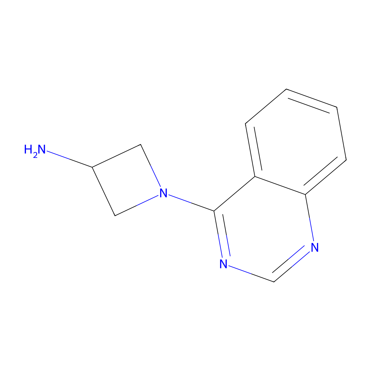 1-(Quinazolin-4-yl)azetidin-3-amine molecular structure, CAS 1340467-59-5