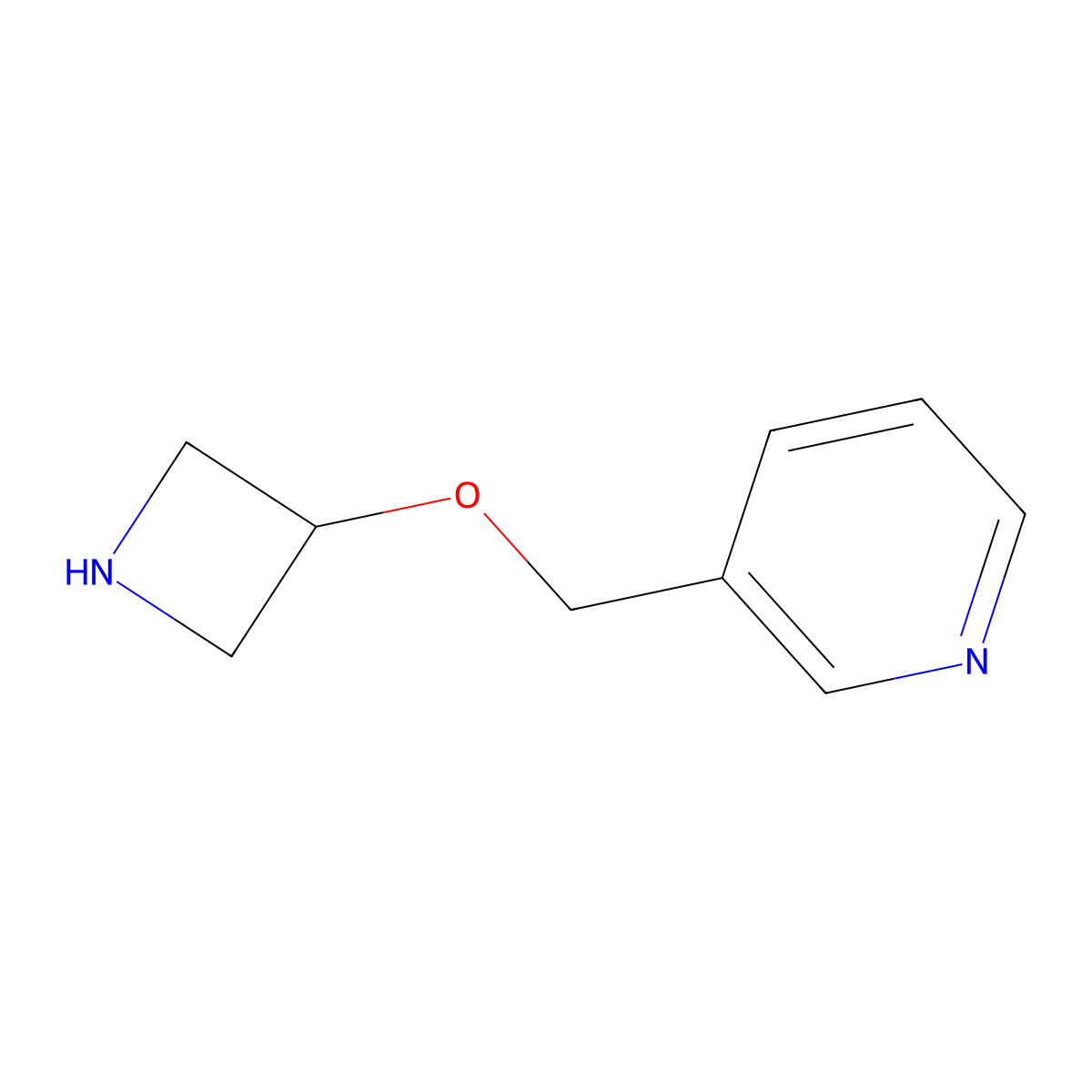 3-[(Azetidin-3-yloxy)methyl]pyridine molecular structure, CAS 1340467-82-4