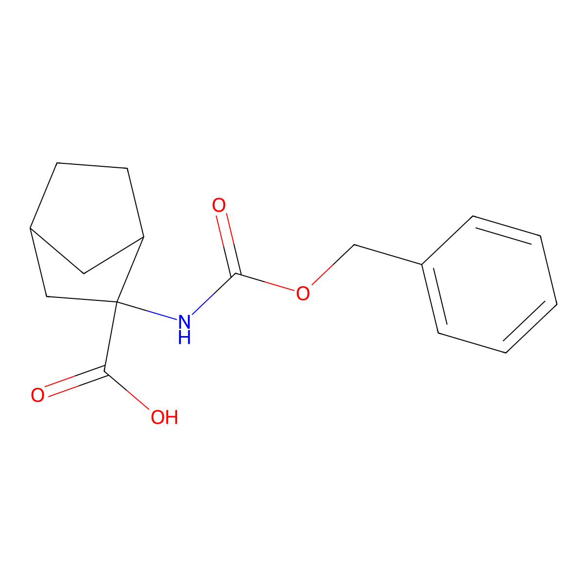 rac-(1R,2S,4S)-2-{[(benzyloxy)carbonyl]amino}bicyclo[2.2.1]heptane-2-carboxylic acid molecular structure, CAS 134047-64-6