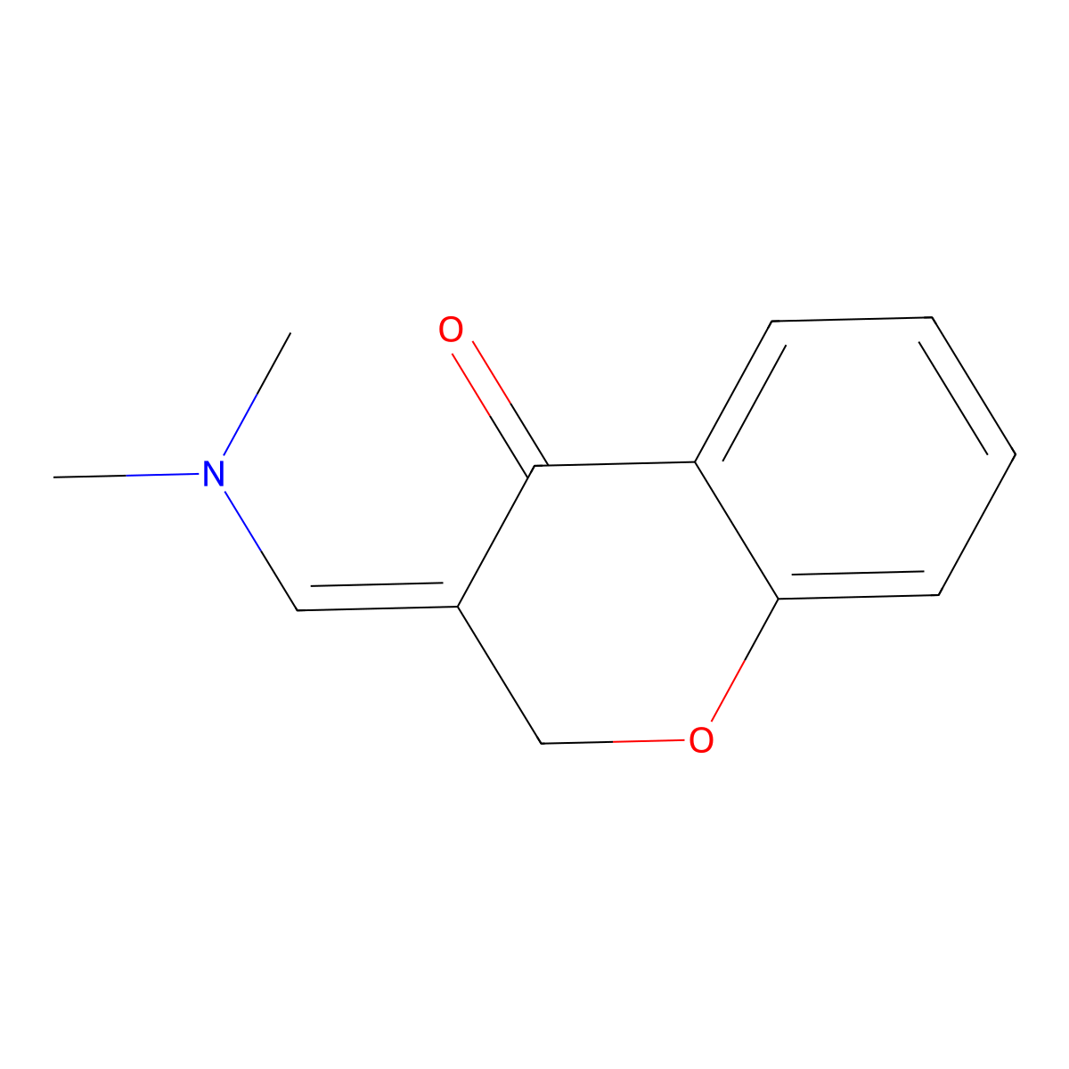 (3E)-3-[(dimethylamino)methylidene]-3,4-dihydro-2H-1-benzopyran-4-one molecular structure, CAS 1340477-34-0