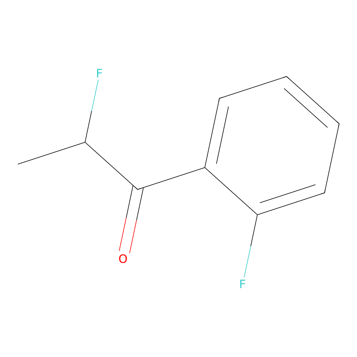 2-Fluoro-1-(2-fluorophenyl)-1-propanone molecular structure, CAS 1340481-59-5