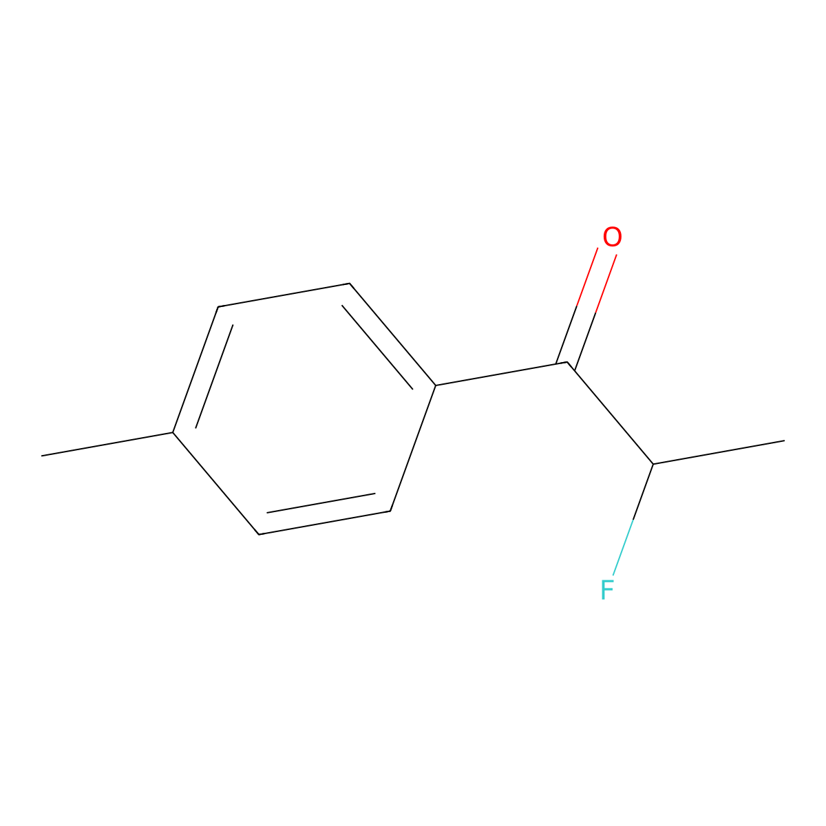 2-Fluoro-1-(4-methylphenyl)propan-1-one molecular structure, CAS 1340481-61-9