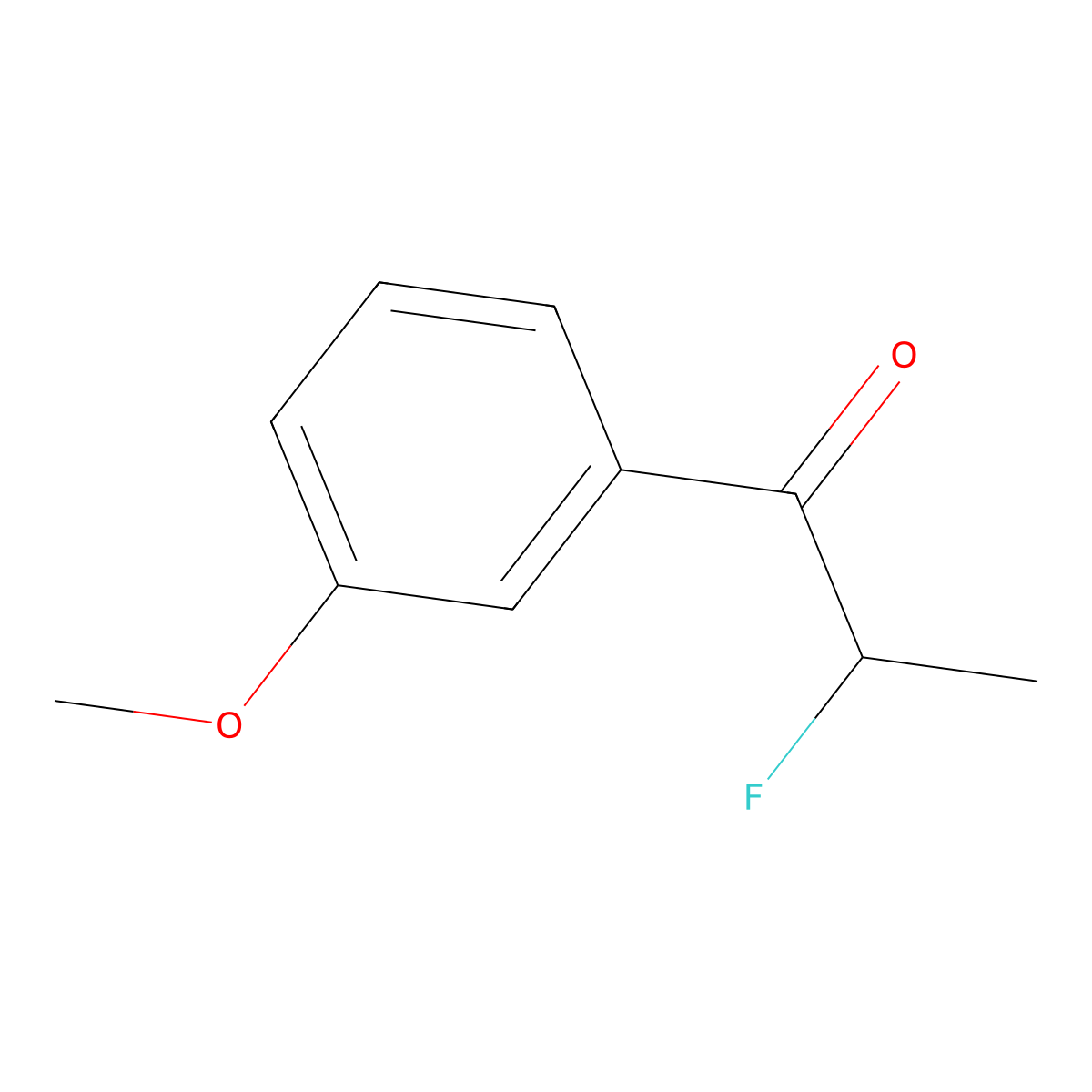 1-Propanone, 2-fluoro-1-(3-methoxyphenyl)- molecular structure, CAS 1340481-62-0