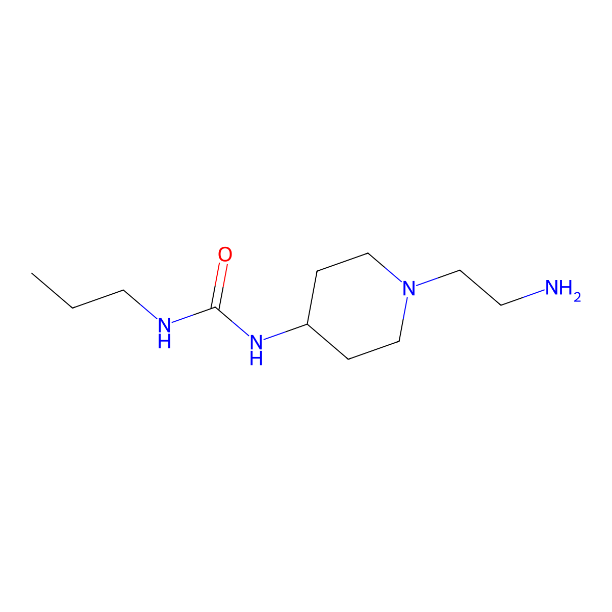 1-[1-(2-Aminoethyl)piperidin-4-yl]-3-propylurea molecular structure, CAS 1340487-74-2