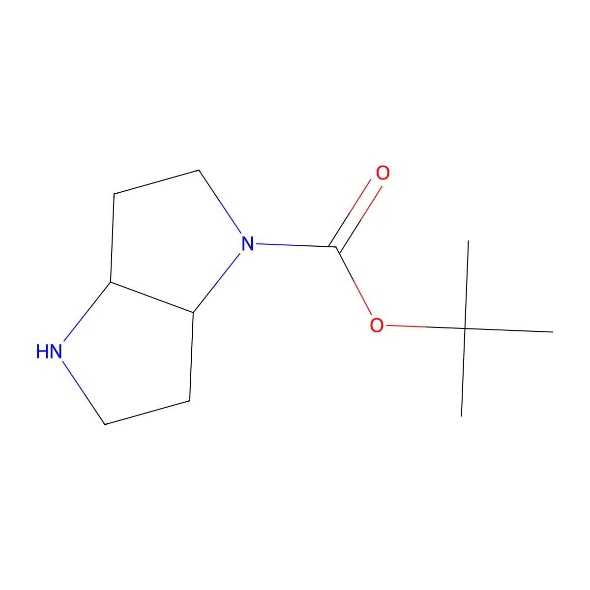 tert-butyl (3aS,6aS)-hexahydropyrrolo[3,2-b]pyrrole-1(2H)-carboxylate molecular structure, CAS 1340494-62-3