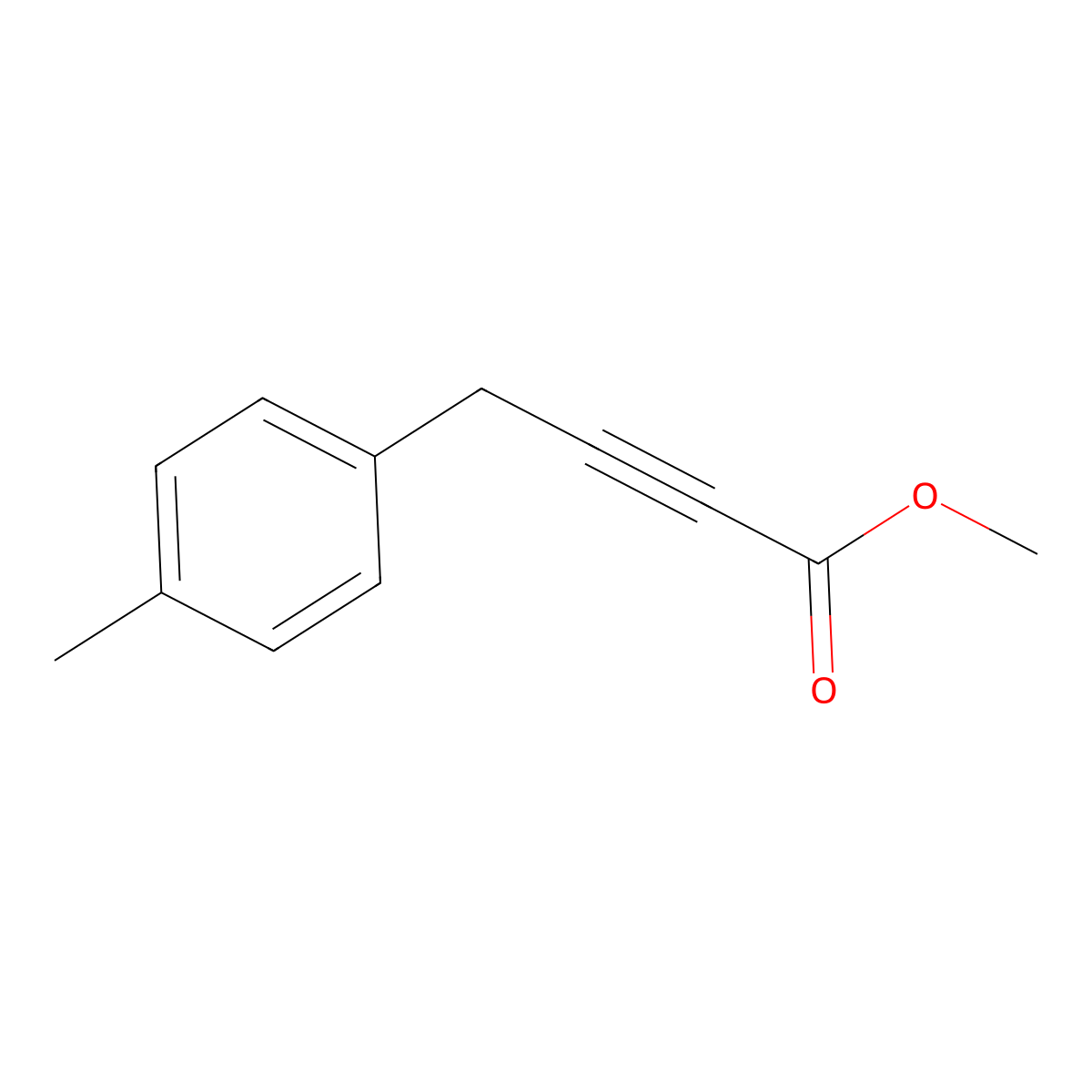 Methyl 4-(4-methylphenyl)but-2-ynoate molecular structure, CAS 1340497-84-8