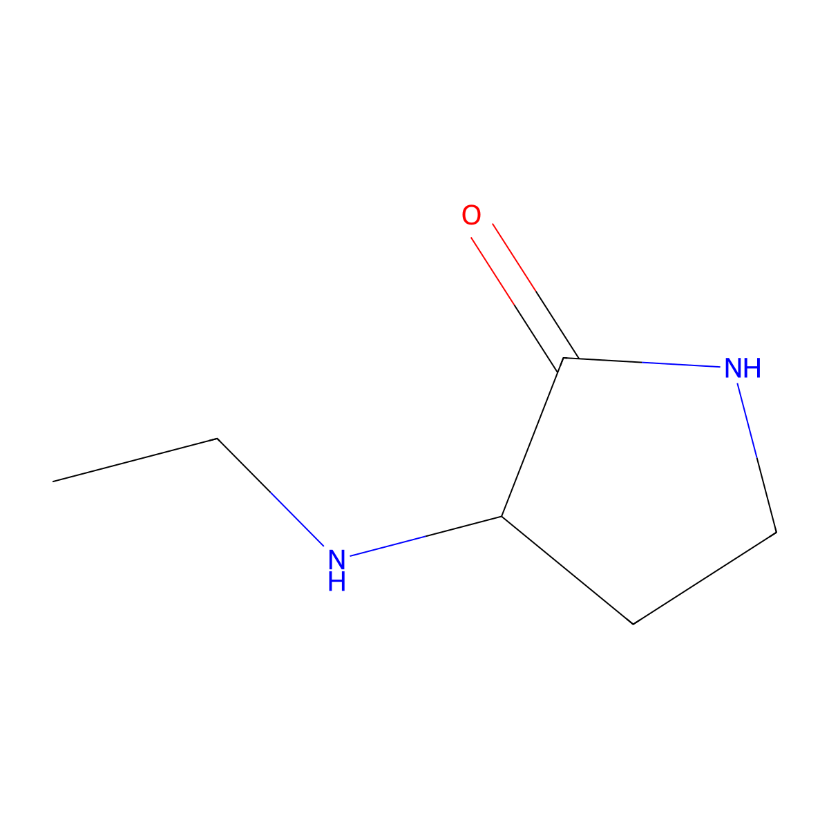 3-(Ethylamino)pyrrolidin-2-one molecular structure, CAS 1340500-35-7