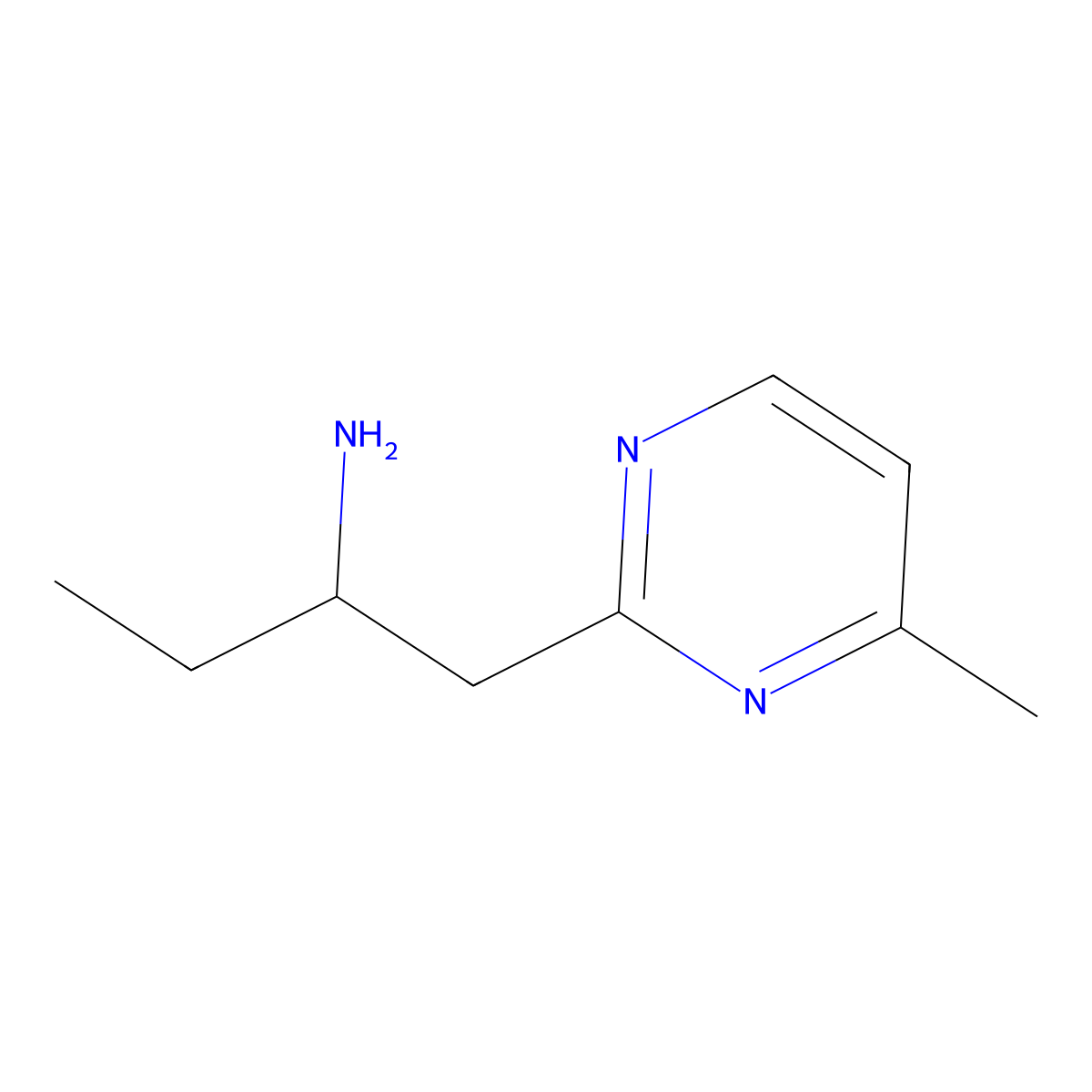 1-(4-Methylpyrimidin-2-yl)butan-2-amine molecular structure, CAS 1340504-26-8