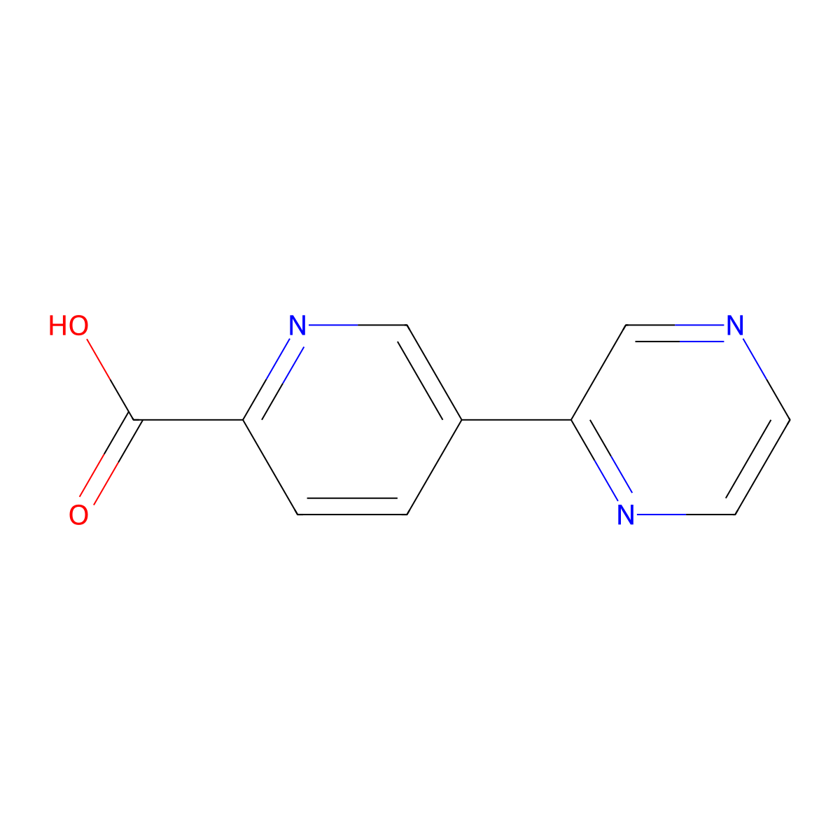 5-(Pyrazin-2-yl)pyridine-2-carboxylic acid molecular structure, CAS 1340504-76-8