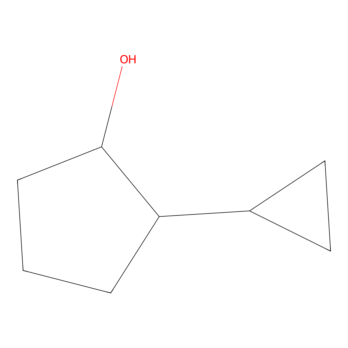 2-Cyclopropylcyclopentan-1-ol molecular structure, CAS 1340508-82-8