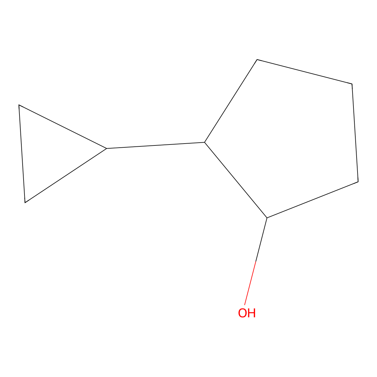 2-Cyclopropylcyclopentan-1-ol molecular structure, CAS 1340508-82-8
