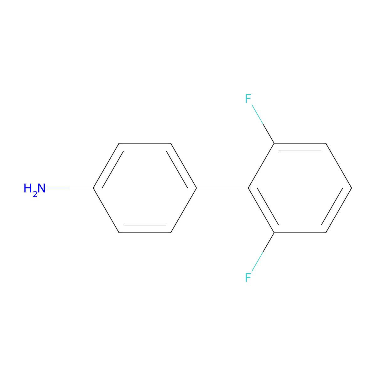 2',6'-Difluoro[1,1'-biphenyl]-4-amine molecular structure, CAS 1340514-87-5