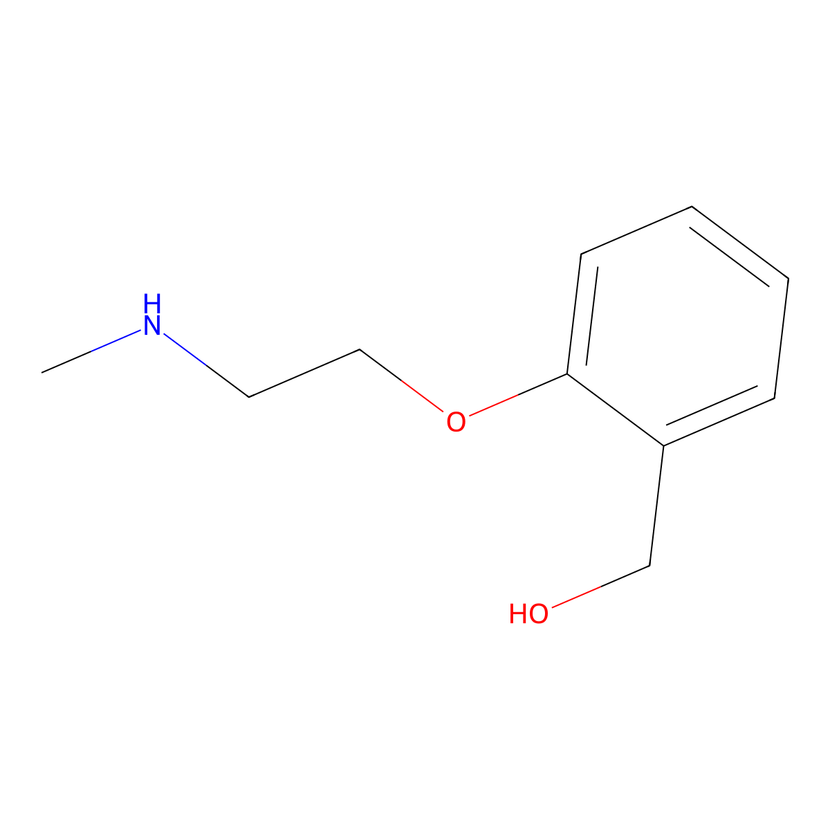 {2-[2-(Methylamino)ethoxy]phenyl}methanol molecular structure, CAS 1340515-27-6