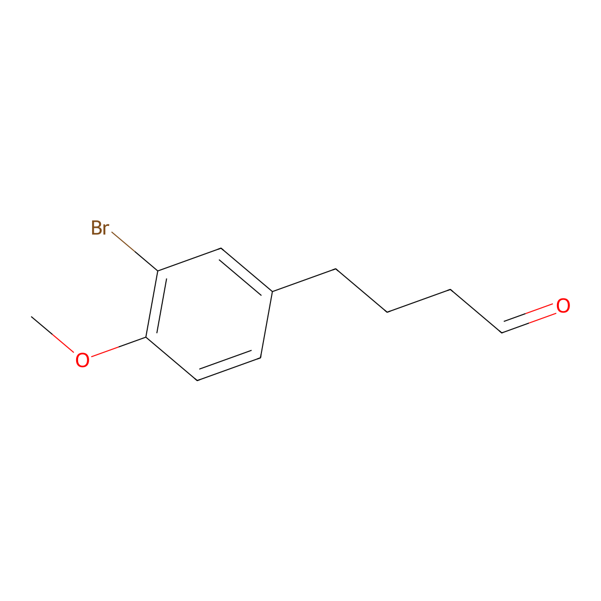 4-(3-Bromo-4-methoxyphenyl)butanal molecular structure, CAS 1340527-64-1