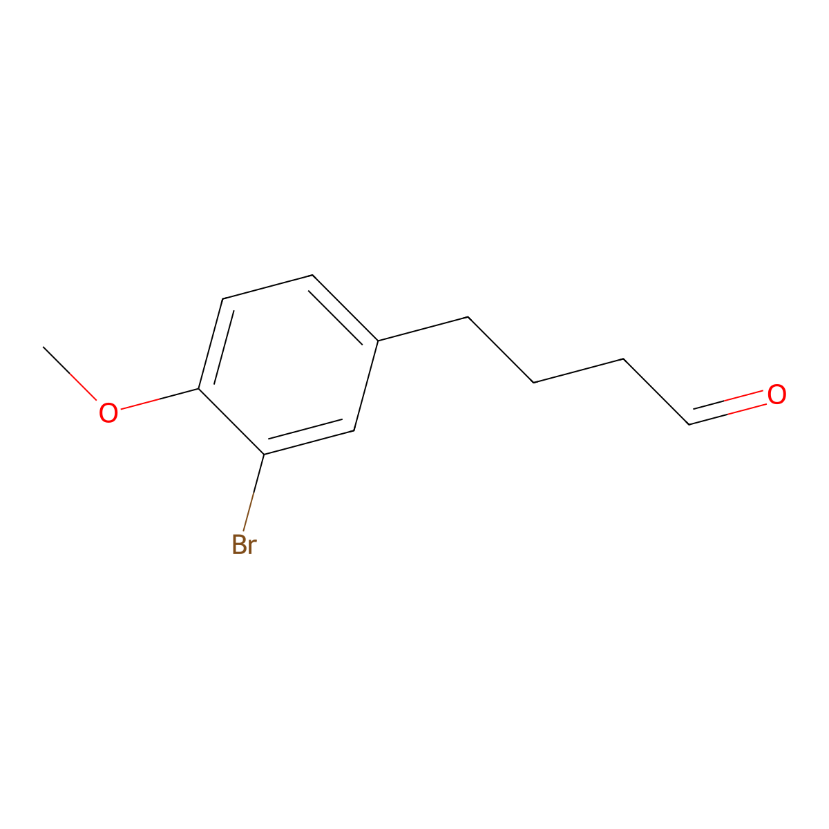 4-(3-Bromo-4-methoxyphenyl)butanal molecular structure, CAS 1340527-64-1