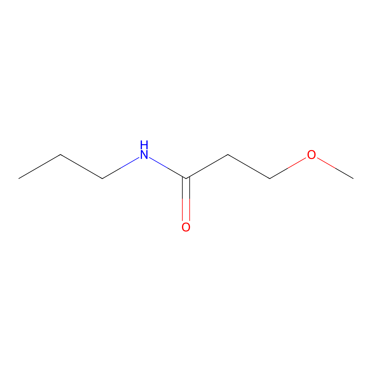 3-Methoxy-N-propyl-propionamide molecular structure, CAS 1340551-81-6