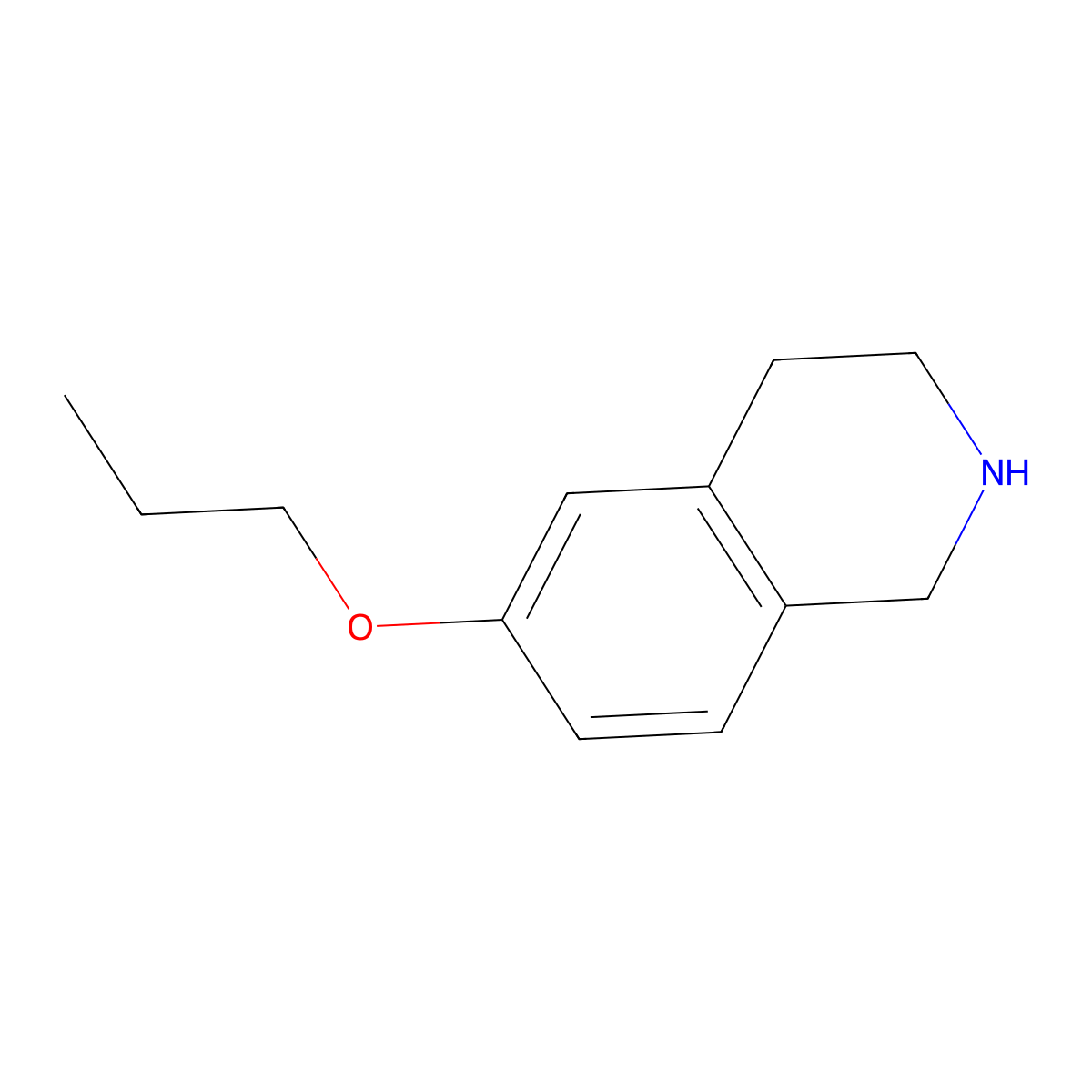 6-Propoxy-1,2,3,4-tetrahydroisoquinoline molecular structure, CAS 1340557-66-5
