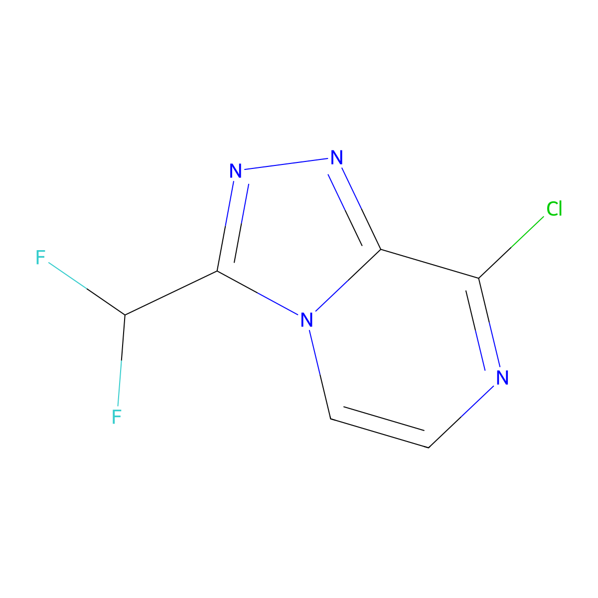 8-Chloro-3-(difluoromethyl)-[1,2,4]triazolo[4,3-a]pyrazine molecular structure, CAS 1340559-57-0