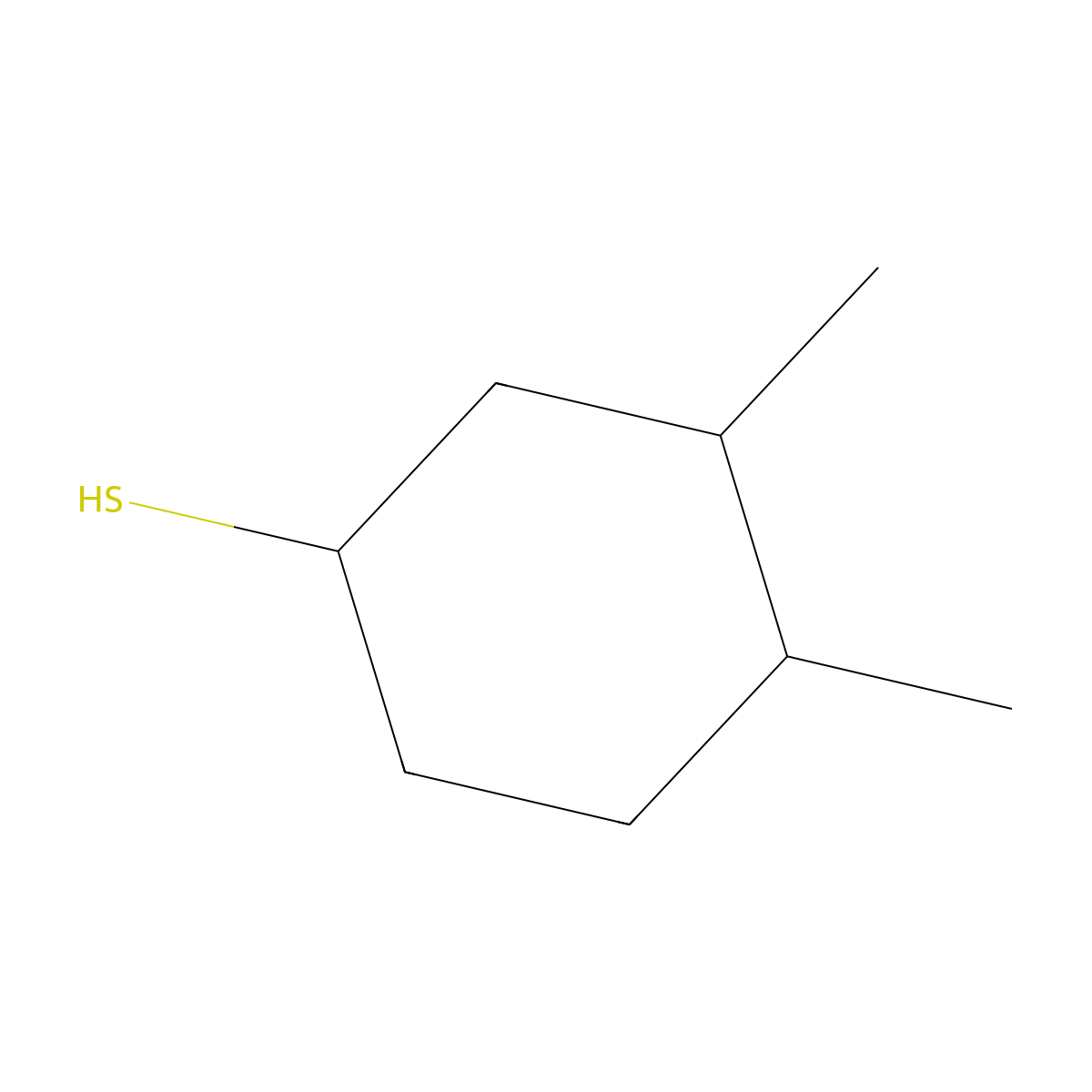 3,4-Dimethylcyclohexane-1-thiol molecular structure, CAS 1340564-18-2