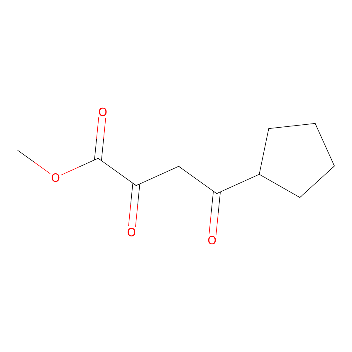 Methyl 4-cyclopentyl-2,4-dioxo-butanoate molecular structure, CAS 1340564-45-5