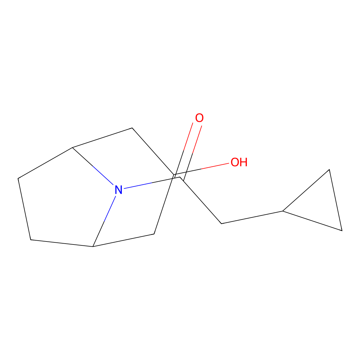 2-Cyclopropyl-1-{3-hydroxy-8-azabicyclo[3.2.1]octan-8-yl}ethan-1-one molecular structure, CAS 1340565-24-3