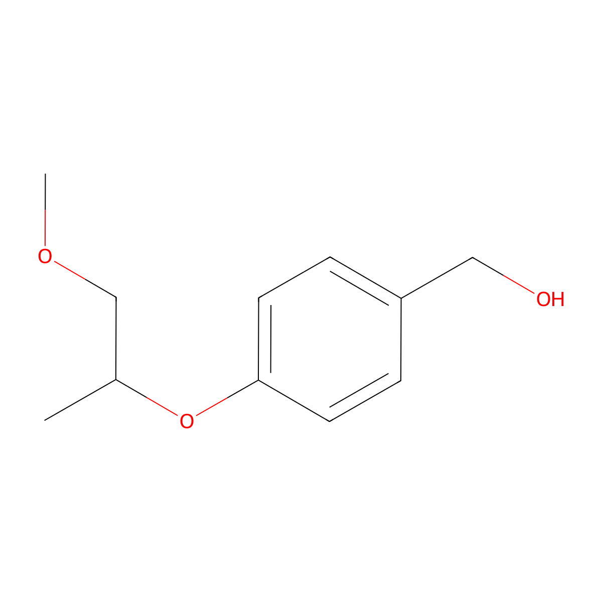 {4-[(1-Methoxypropan-2-yl)oxy]phenyl}methanol molecular structure, CAS 1340567-11-4