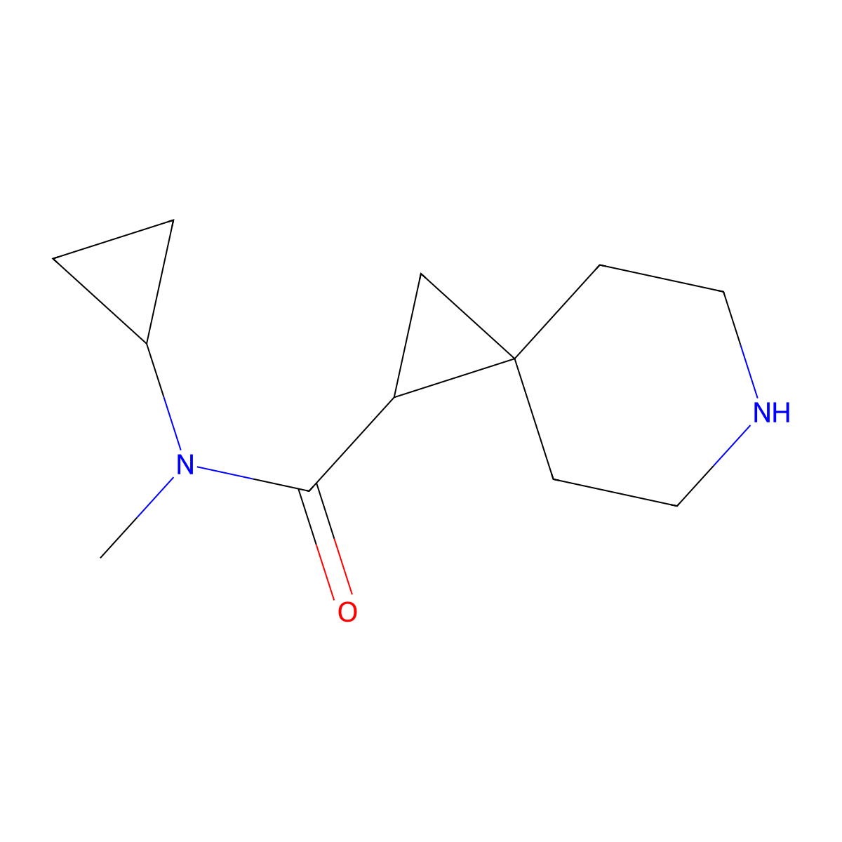 N-Cyclopropyl-N-methyl-6-azaspiro[2.5]octane-1-carboxamide molecular structure, CAS 1340567-79-4