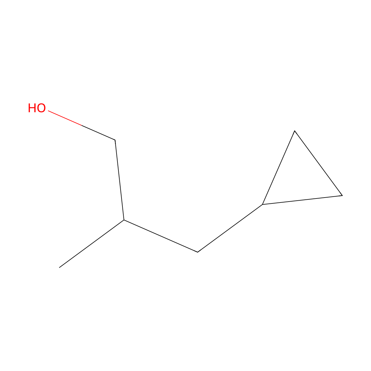 3-Cyclopropyl-2-methylpropan-1-ol molecular structure, CAS 1340572-95-3