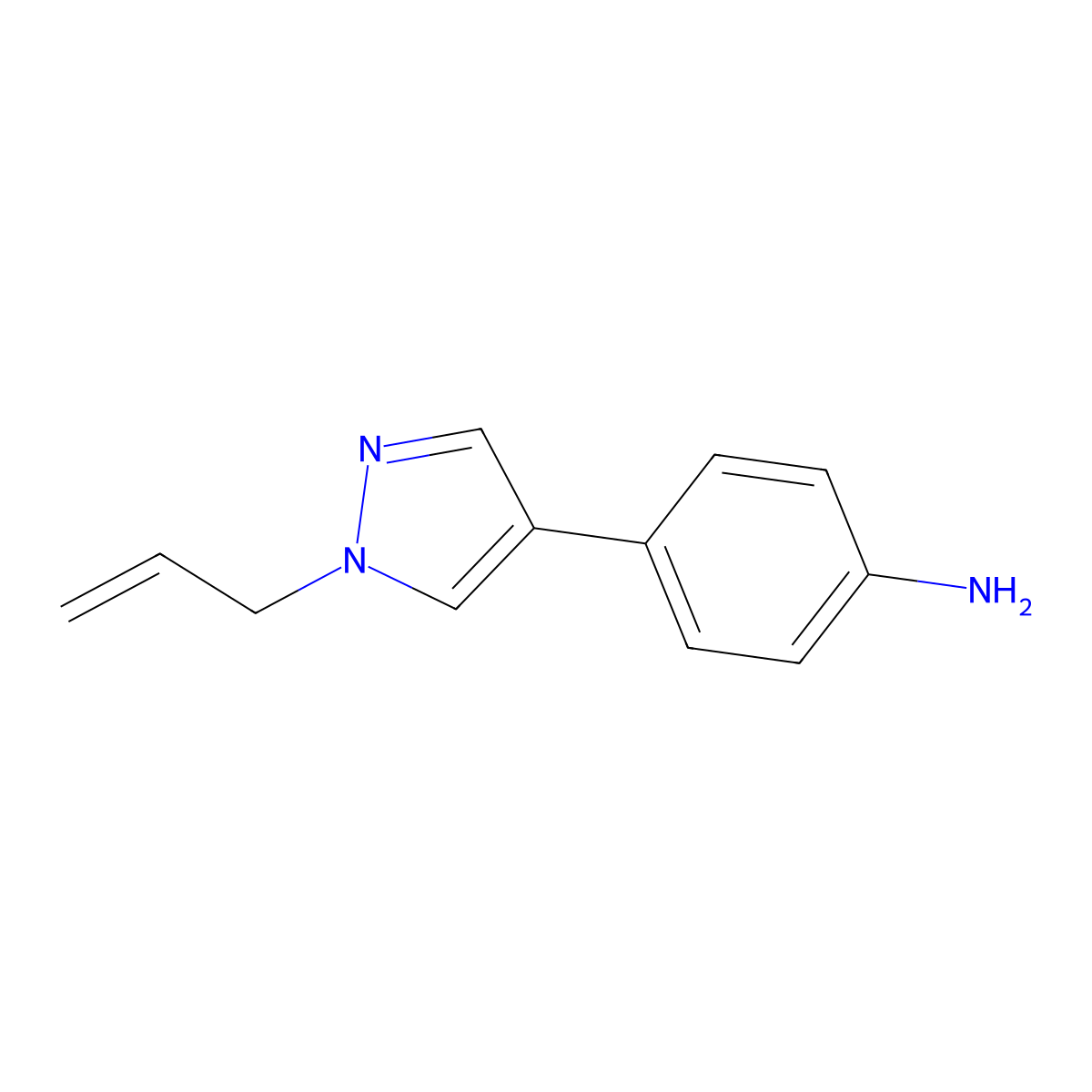 4-(1-Allyl-1h-pyrazol-4-yl)aniline molecular structure, CAS 1340583-39-2