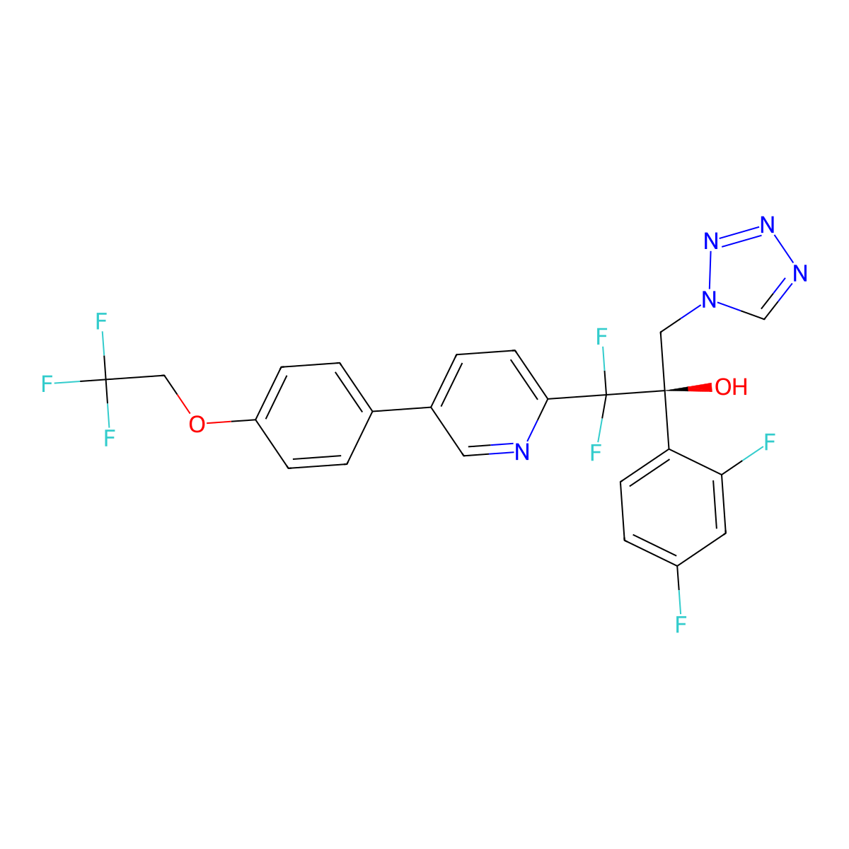 Oteseconazole molecular structure, CAS 1340593-59-0