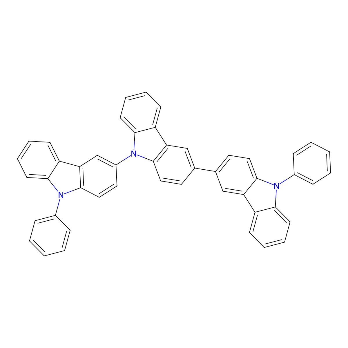 9,9''-Diphenyl-3,3':9',3''-ter-9H-carbazole molecular structure, CAS 1340669-17-1