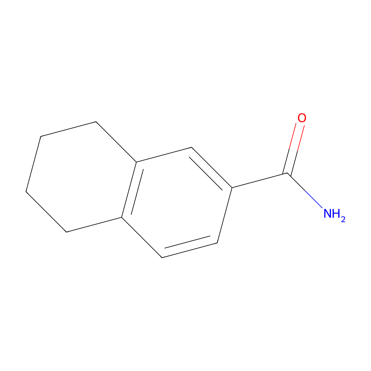 2-Naphthamide, 5,6,7,8-tetrahydro- molecular structure, CAS 13407-63-1