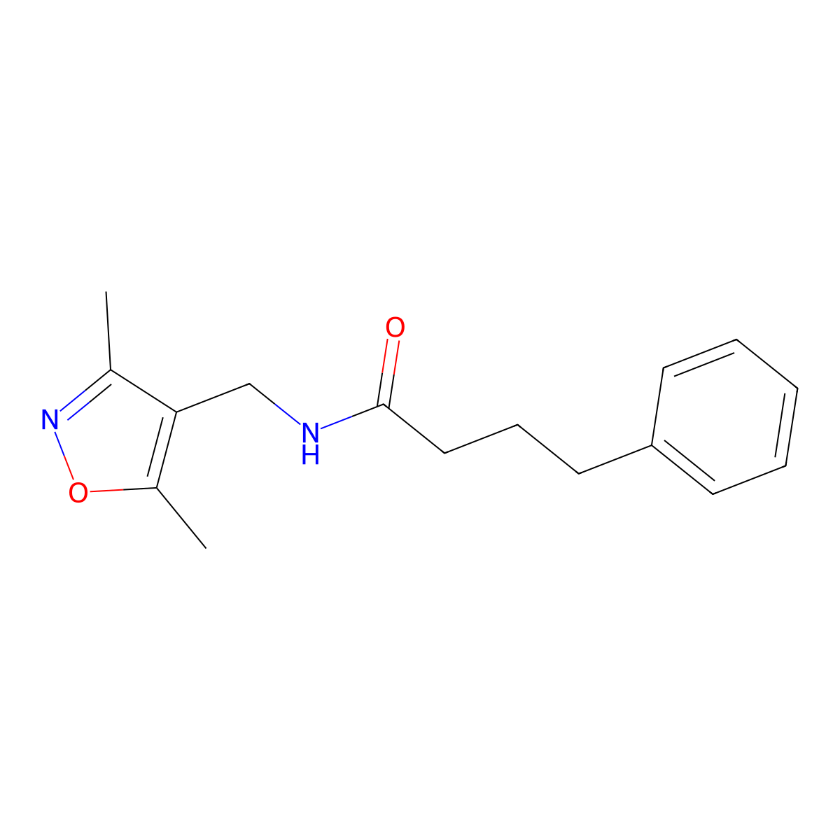 N-[(3,5-Dimethyl-1,2-oxazol-4-YL)methyl]-4-phenylbutanamide molecular structure, CAS 1340750-12-0