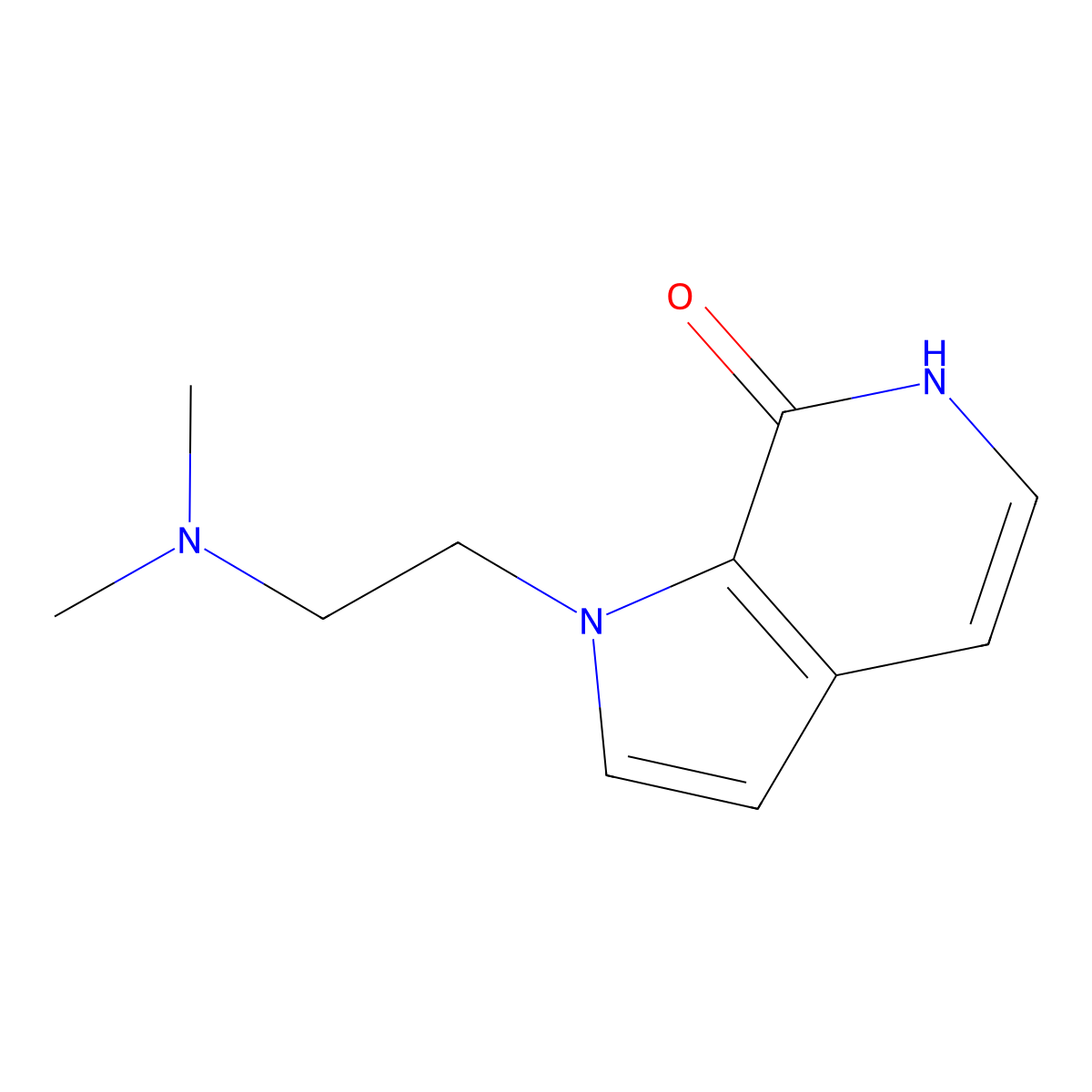 1-(2-dimethylaminoethyl)-6H-pyrrolo[2,3-c]pyridin-7-one molecular structure, CAS 1340814-15-4