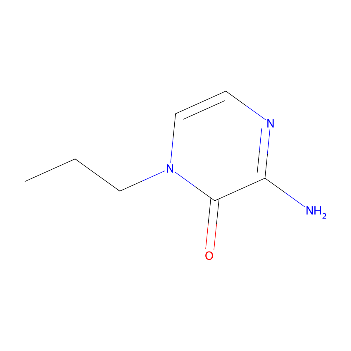 3-Amino-1-propylpyrazin-2(1H)-one molecular structure, CAS 1340853-30-6