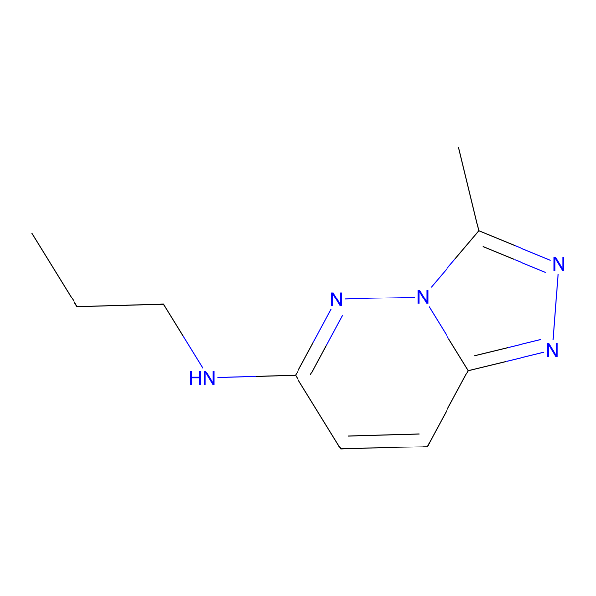 3-methyl-N-propyl-[1,2,4]triazolo[4,3-b]pyridazin-6-amine molecular structure, CAS 1340868-90-7