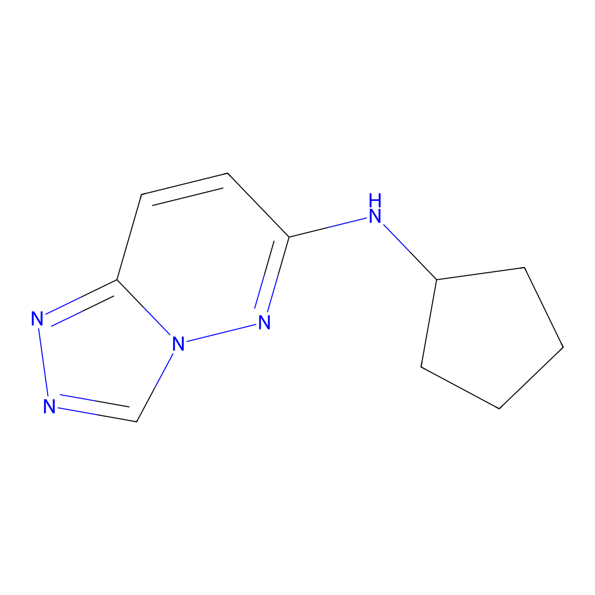 N-cyclopentyl-[1,2,4]triazolo[4,3-b]pyridazin-6-amine molecular structure, CAS 1340869-78-4