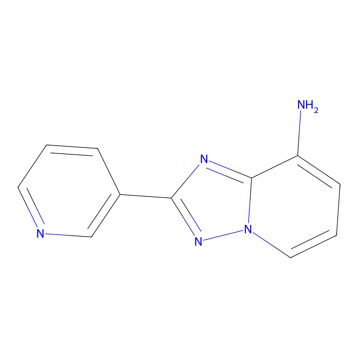2-(Pyridin-3-yl)-[1,2,4]triazolo[1,5-a]pyridin-8-amine molecular structure, CAS 1340932-31-1