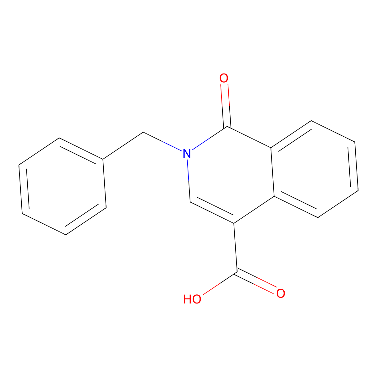 2-Benzyl-1-oxo-1,2-dihydroisoquinoline-4-carboxylic acid molecular structure, CAS 1340968-02-6