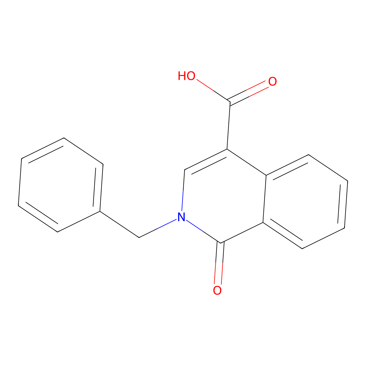 2-Benzyl-1-oxo-1,2-dihydroisoquinoline-4-carboxylic acid molecular structure, CAS 1340968-02-6