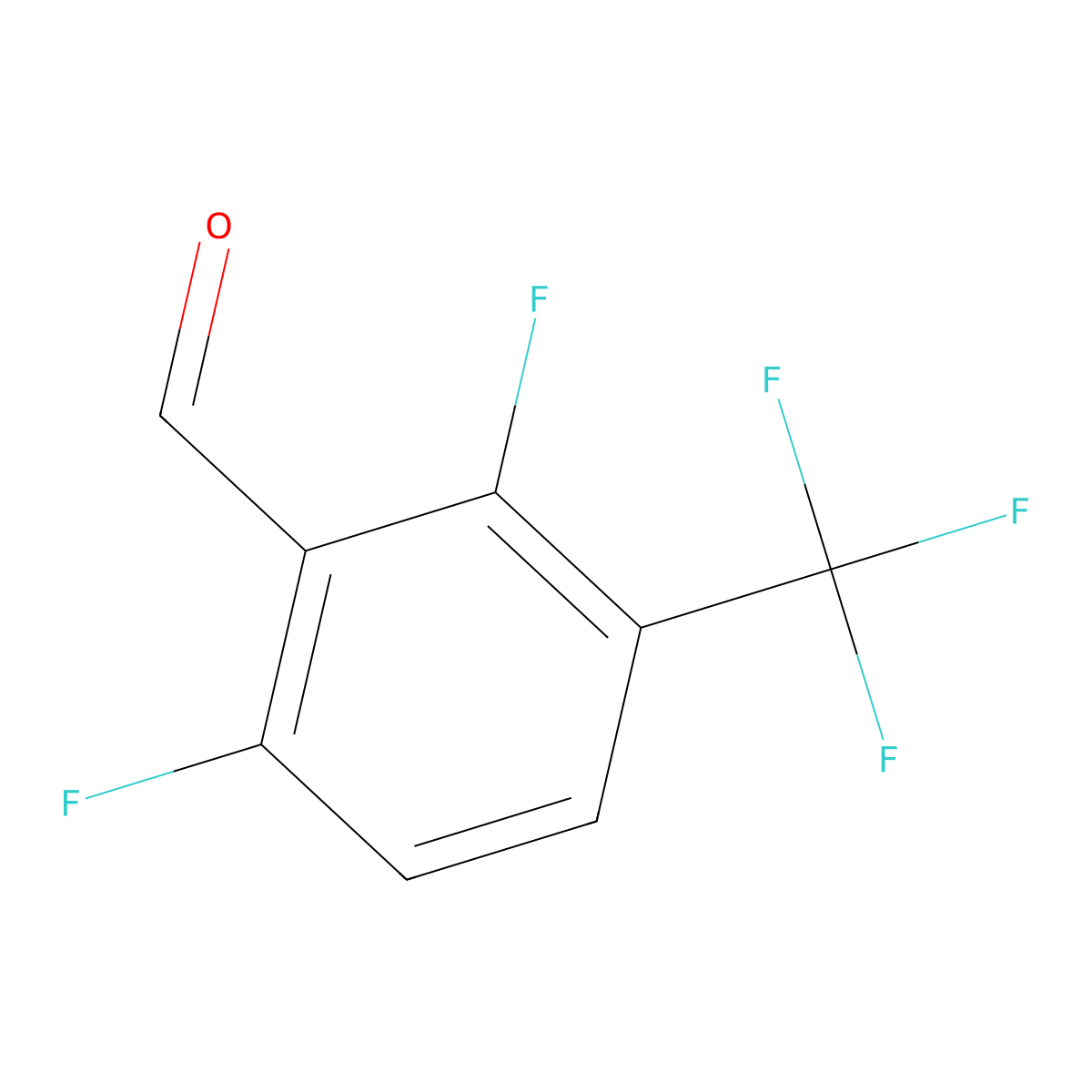 2,6-Difluoro-3-(trifluoromethyl)benzaldehyde molecular structure, CAS 134099-24-4