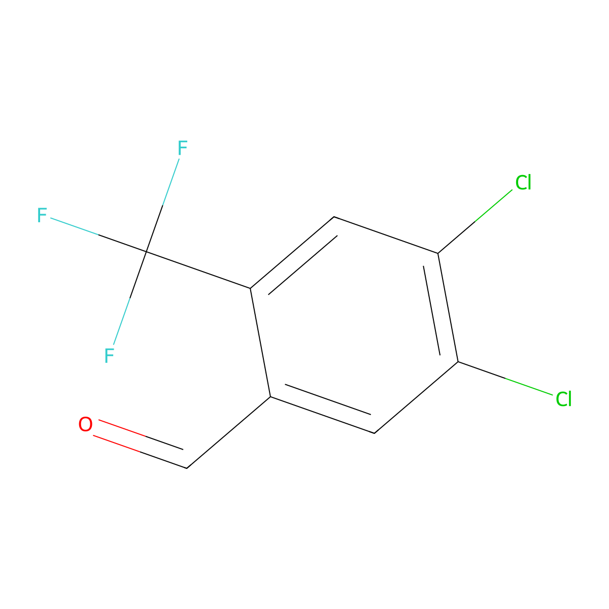 4,5-Dichloro-2-(trifluoromethyl)benzaldehyde molecular structure, CAS 134099-43-7