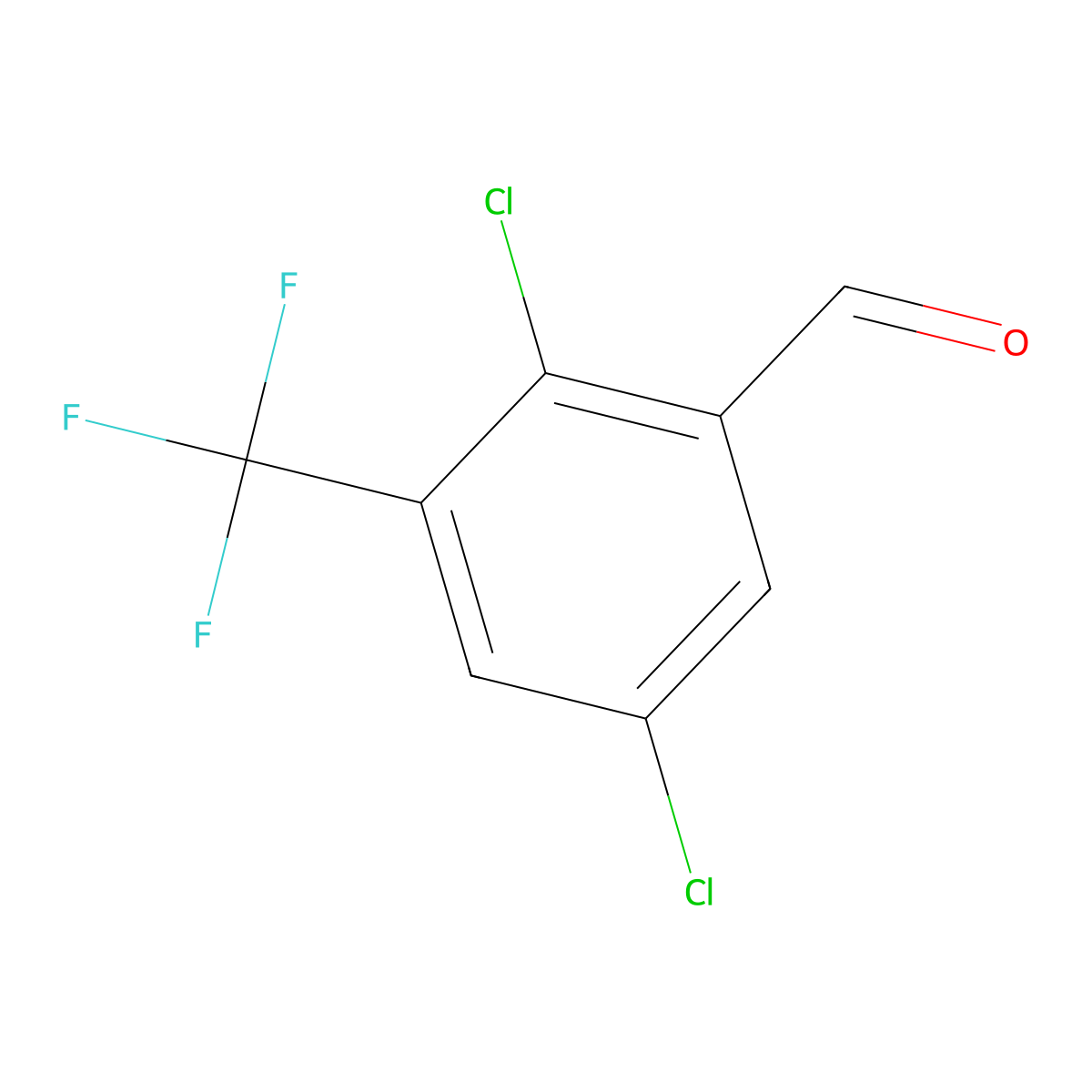 2,5-Dichloro-3-(trifluoromethyl)benzaldehyde molecular structure, CAS 134099-44-8