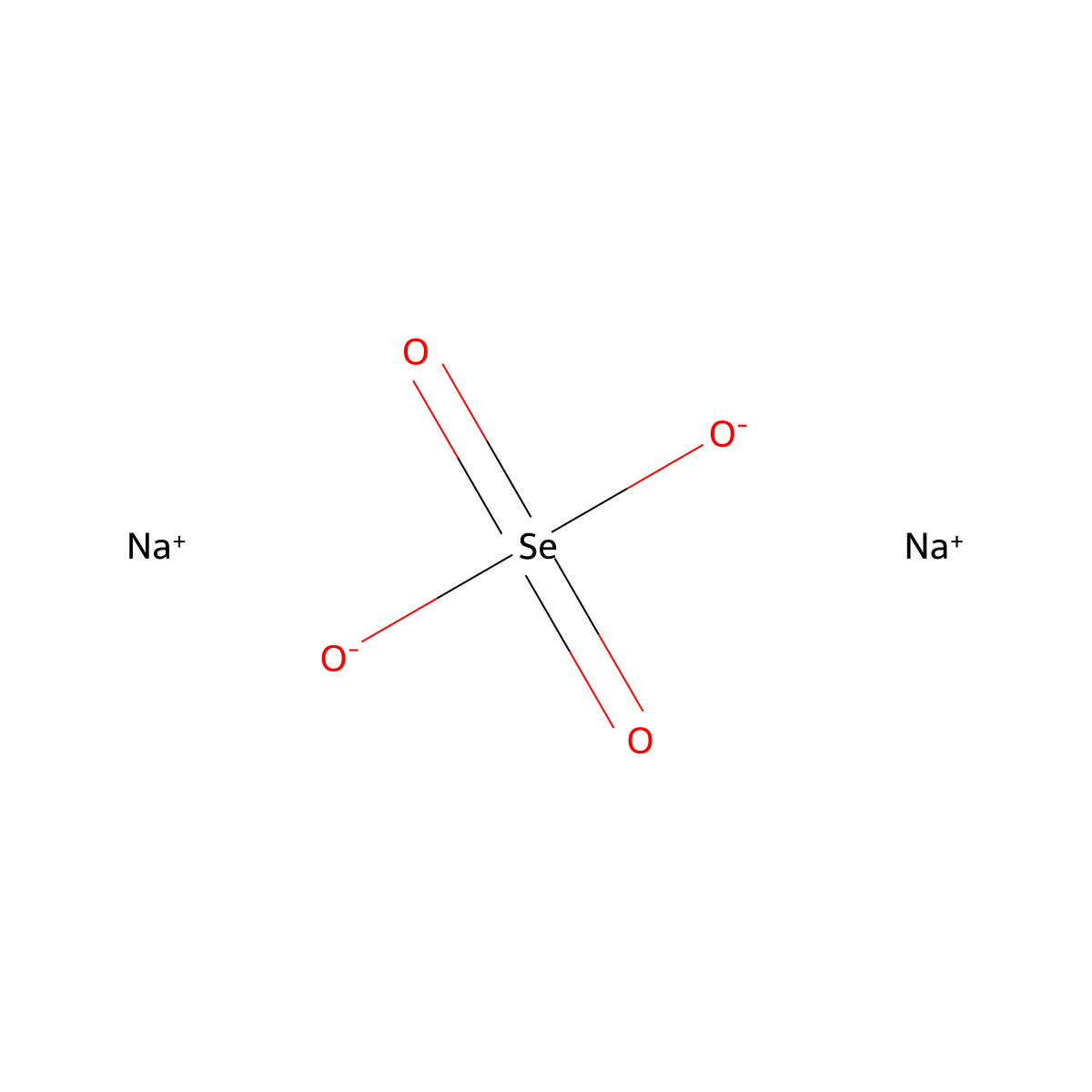 Sodium Selenate molecular structure, CAS 13410-01-0