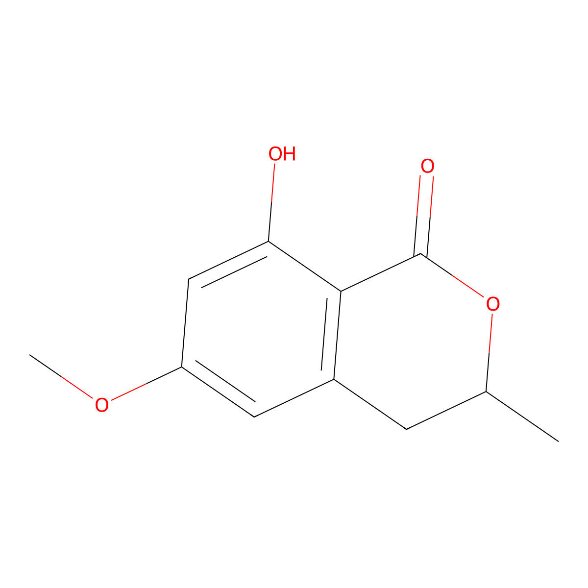 6-Methoxymellein molecular structure, CAS 13410-15-6