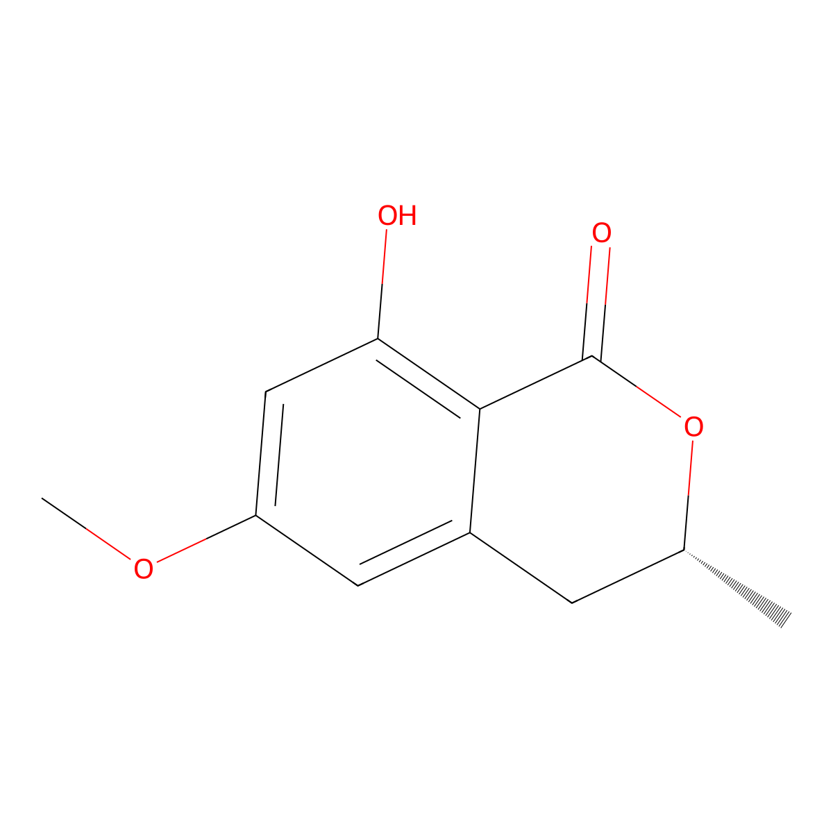 6-Methoxymellein molecular structure, CAS 13410-15-6