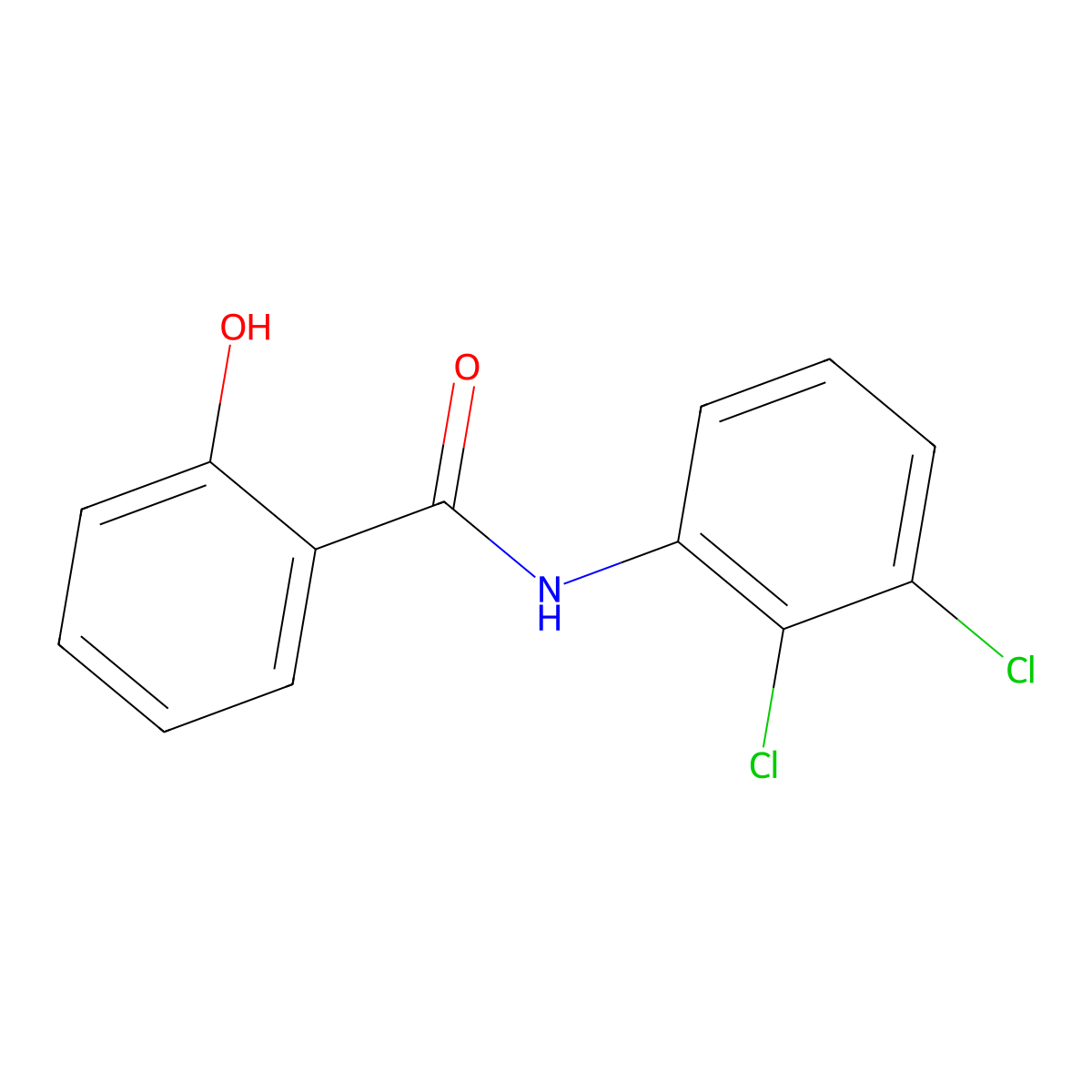 N-(2,3-dichlorophenyl)-2-hydroxybenzamide molecular structure, CAS 13410-91-8