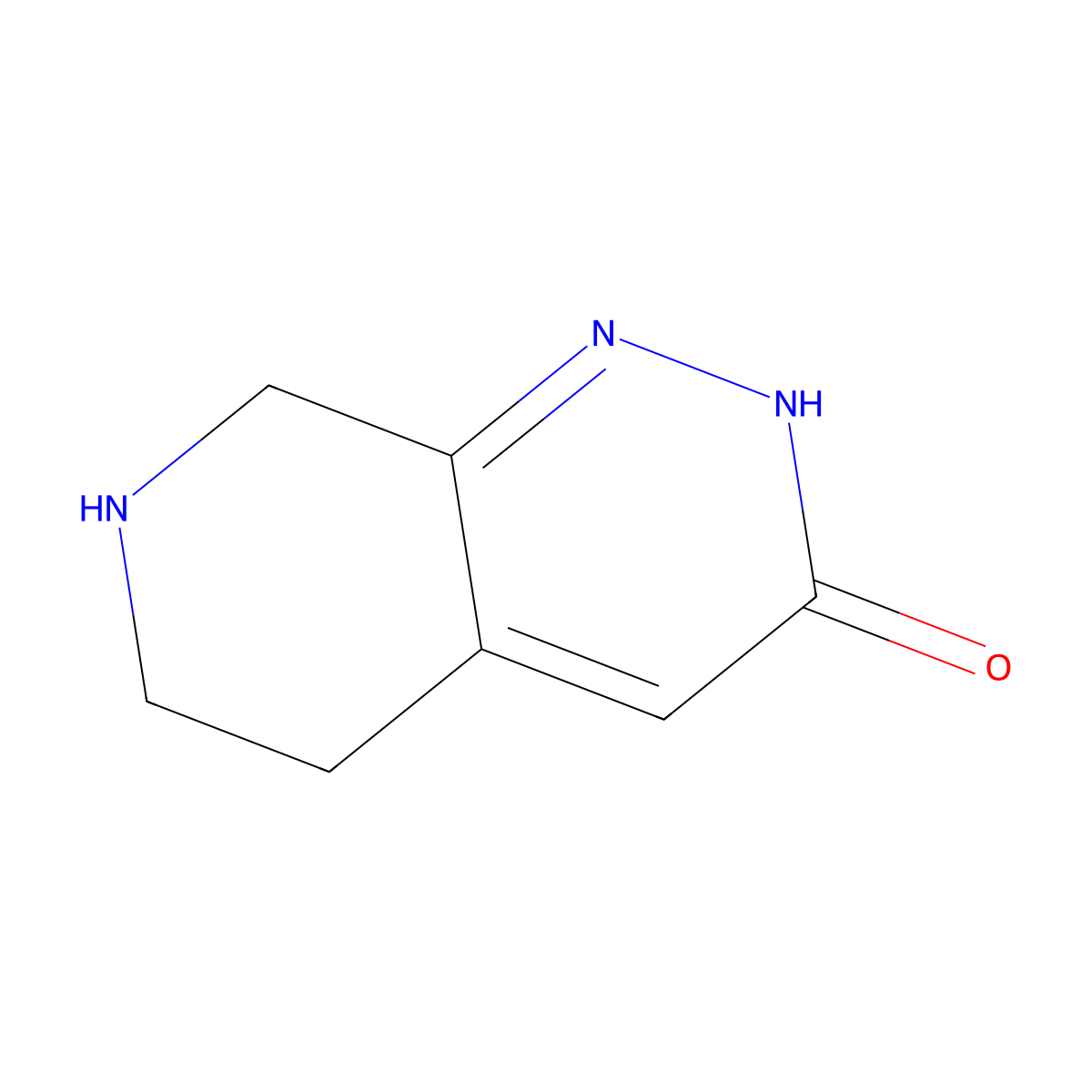 5H,6H,7H,8H-pyrido[3,4-c]pyridazin-3-ol molecular structure, CAS 1341035-09-3